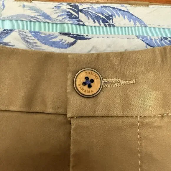 Tommy Bahama Boracay Flat Front Chino Pants Tencel Blend Men's 38x34 Dark Gray - Picture 4 of 13